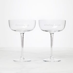 Chic Coupe Glasses, Set of 2