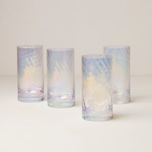 Iridescent Highball Glasses, Set of 4