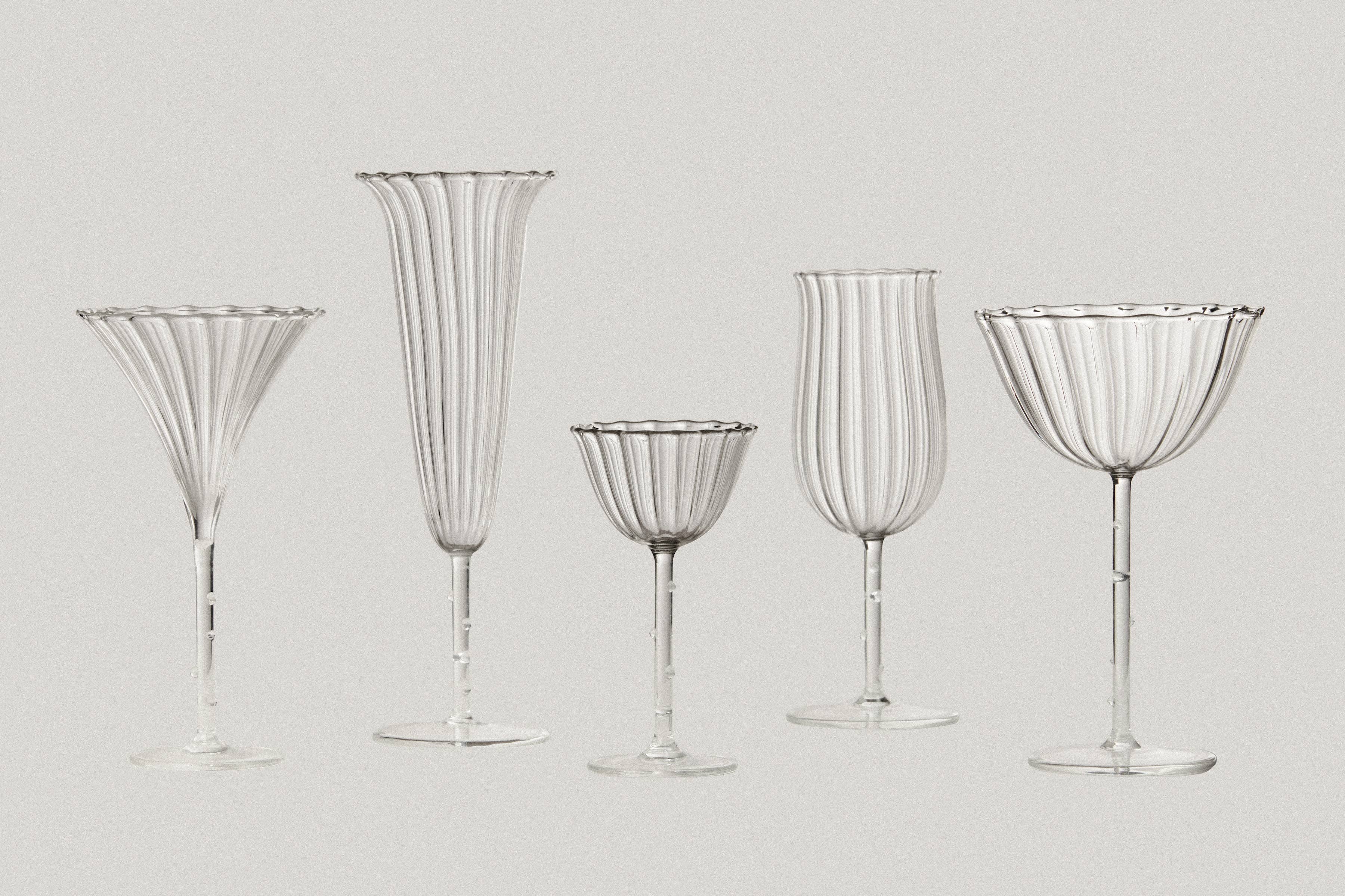 Clear Tulip Wine Glass Set of 4 - Image 2