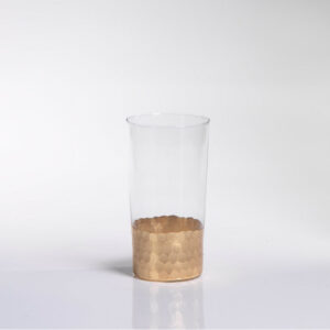 Gold Leaf Pattern Highball Glasses Set of 6
