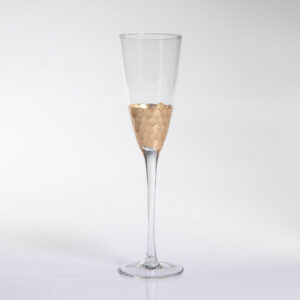 Gold Leaf Stemware Set of 4