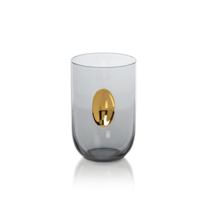 Gold Accent Glass Tumblers Set of 4