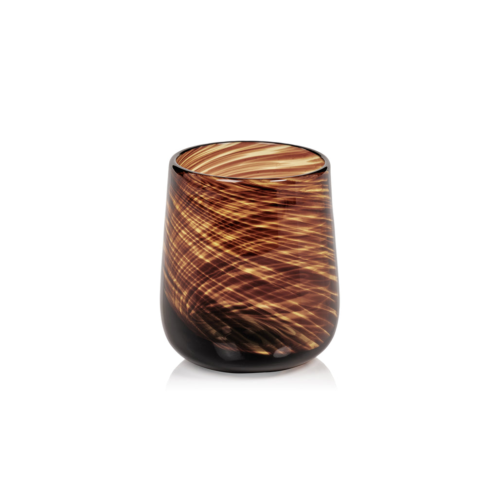 Stemless Spiral Tortoise Drinking Glasses Set of 6 - Image 2