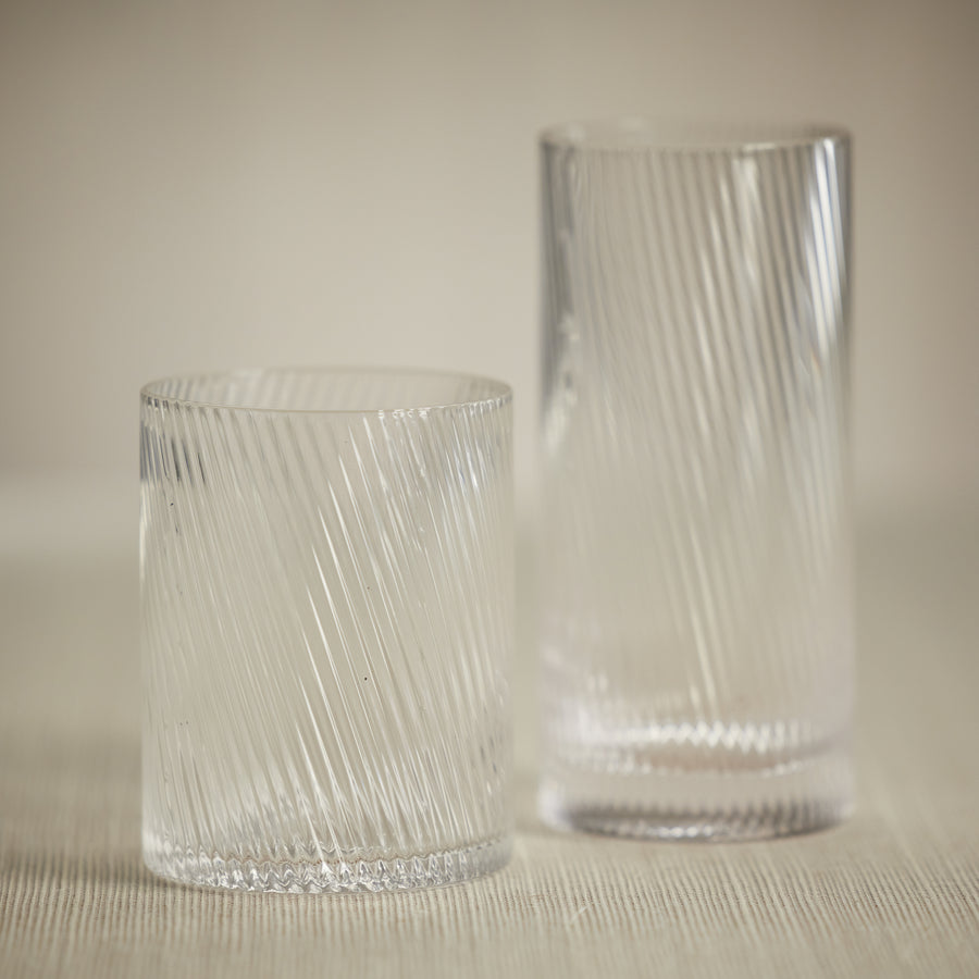 Rippled Highball and Rocks Glassware - Image 3
