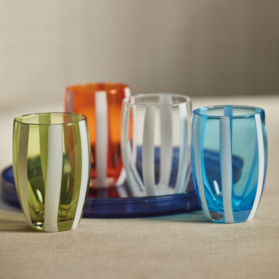 Striped Stemless Glasses Set of 4 - Image 2