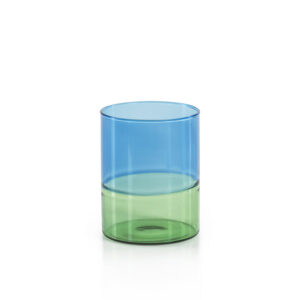 Blue & Green Two-Tone Glassware Collection