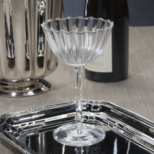 Fluted Coupe Glass Set of 4
