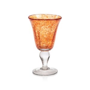 Yellow & Orange Colored Wine Glasses Set of 4