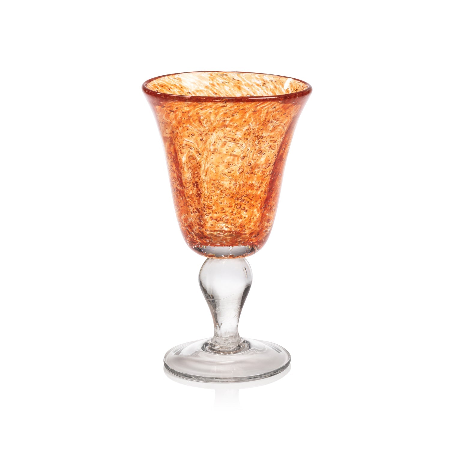 Yellow & Orange Colored Wine Glasses Set of 4