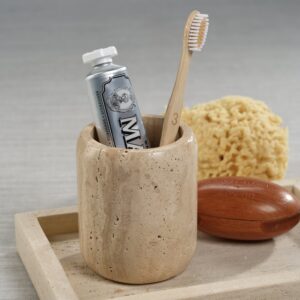 Travertine Marble Bathroom Tumbler