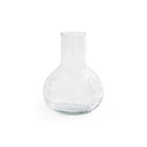 Etched Botanical Glass Carafe & Tumblers