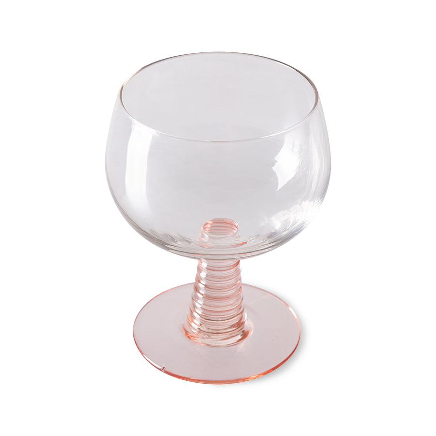Pink Low Stem Wine Glass - Image 2