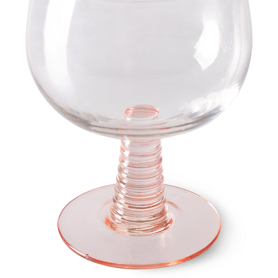 Pink Low Stem Wine Glass - Image 3