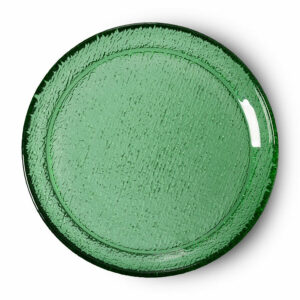 Green Glass Dinner Plate