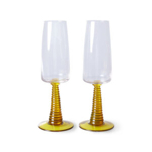 Ochre Champagne Glasses - Set of 2
