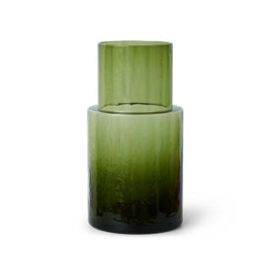 Olive Green Glass Carafe