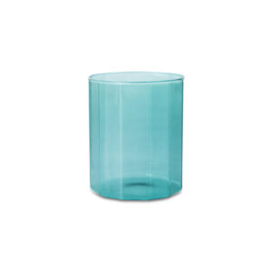 Teal Textured Drinking Glasses - Set of 4