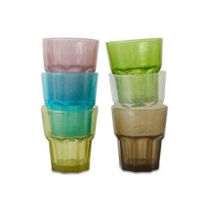 Clear Mineral Water Glasses - Set of 6