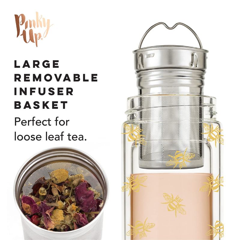 Travel Tea Infuser Cup with Strainer - Image 4